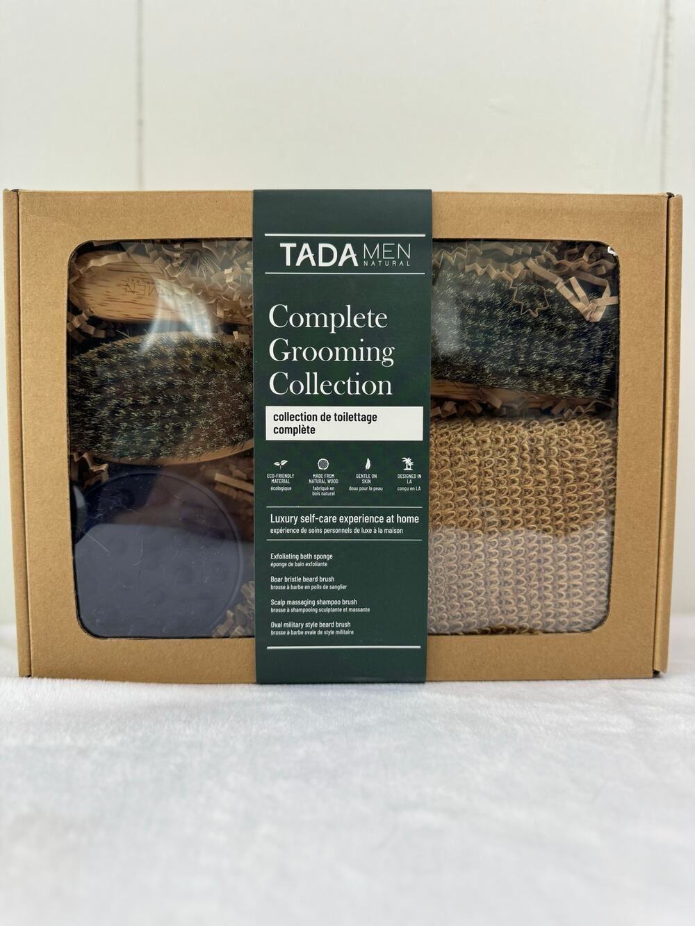 TADA Men Natural Complete Grooming Collection 4-Piece Gift Set, NIB